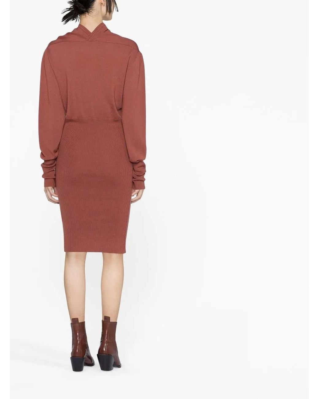 Vivienne Westwood Red Robe En Maille Bea À Logo Orb