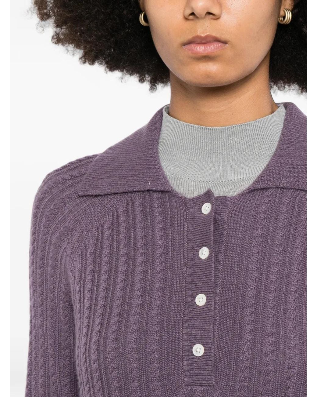 Polo De Canalé CUDDLEUP de color Purple