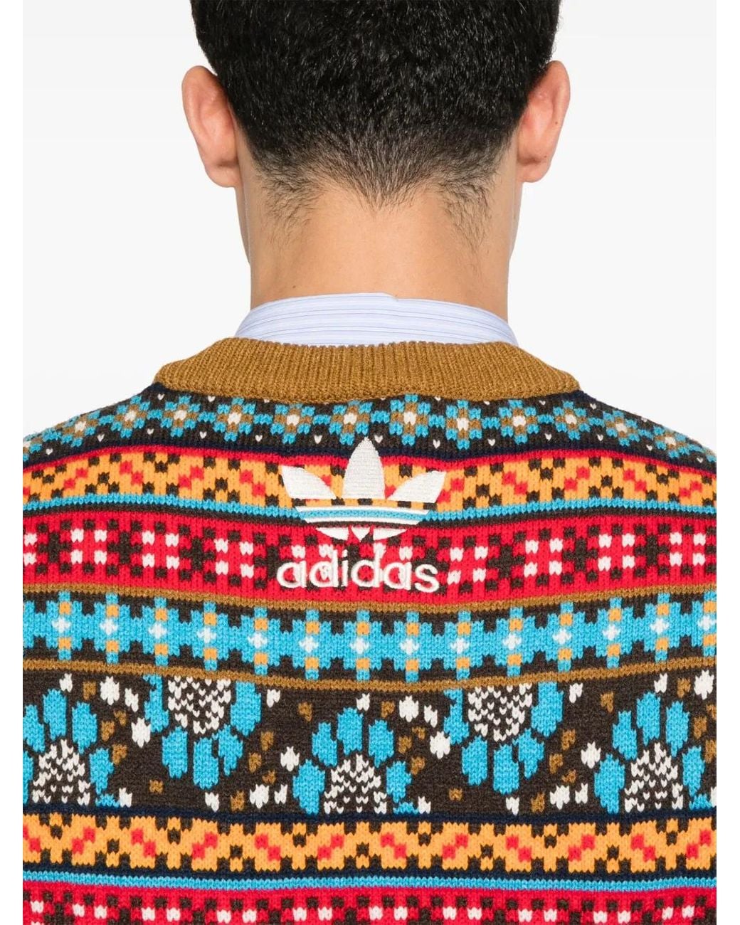 Adidas Red X Wales Bonner Pullunder Mit Intarsienmuster