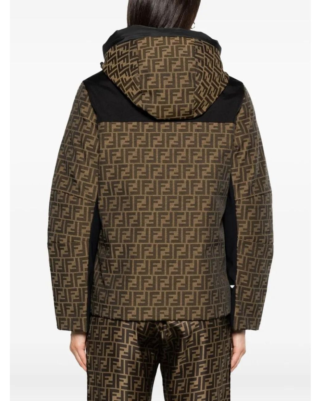 Fendi Canvas Ski-Jack in het Brown