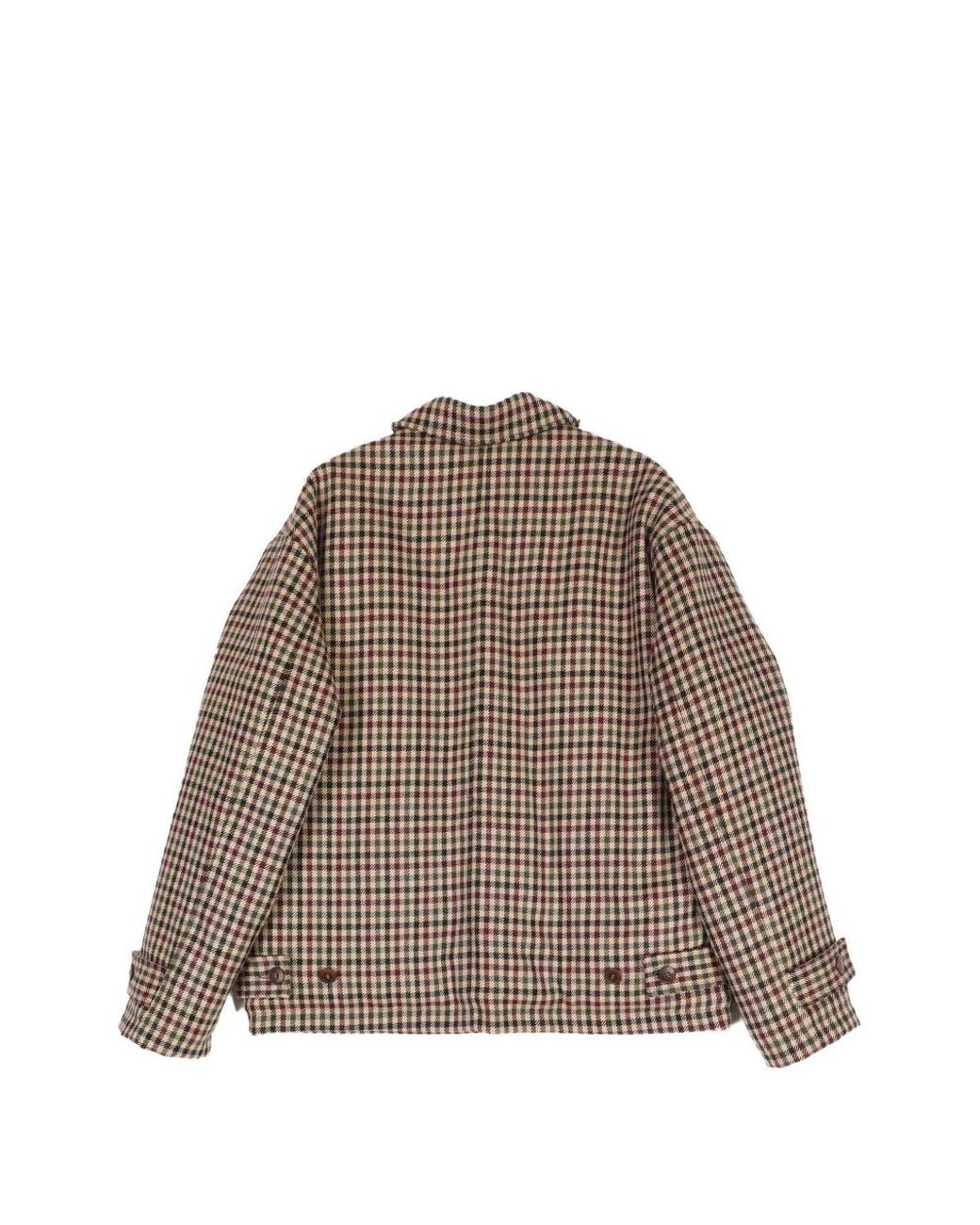 Costumein Brown Gordon Check-Pattern Jacket for men