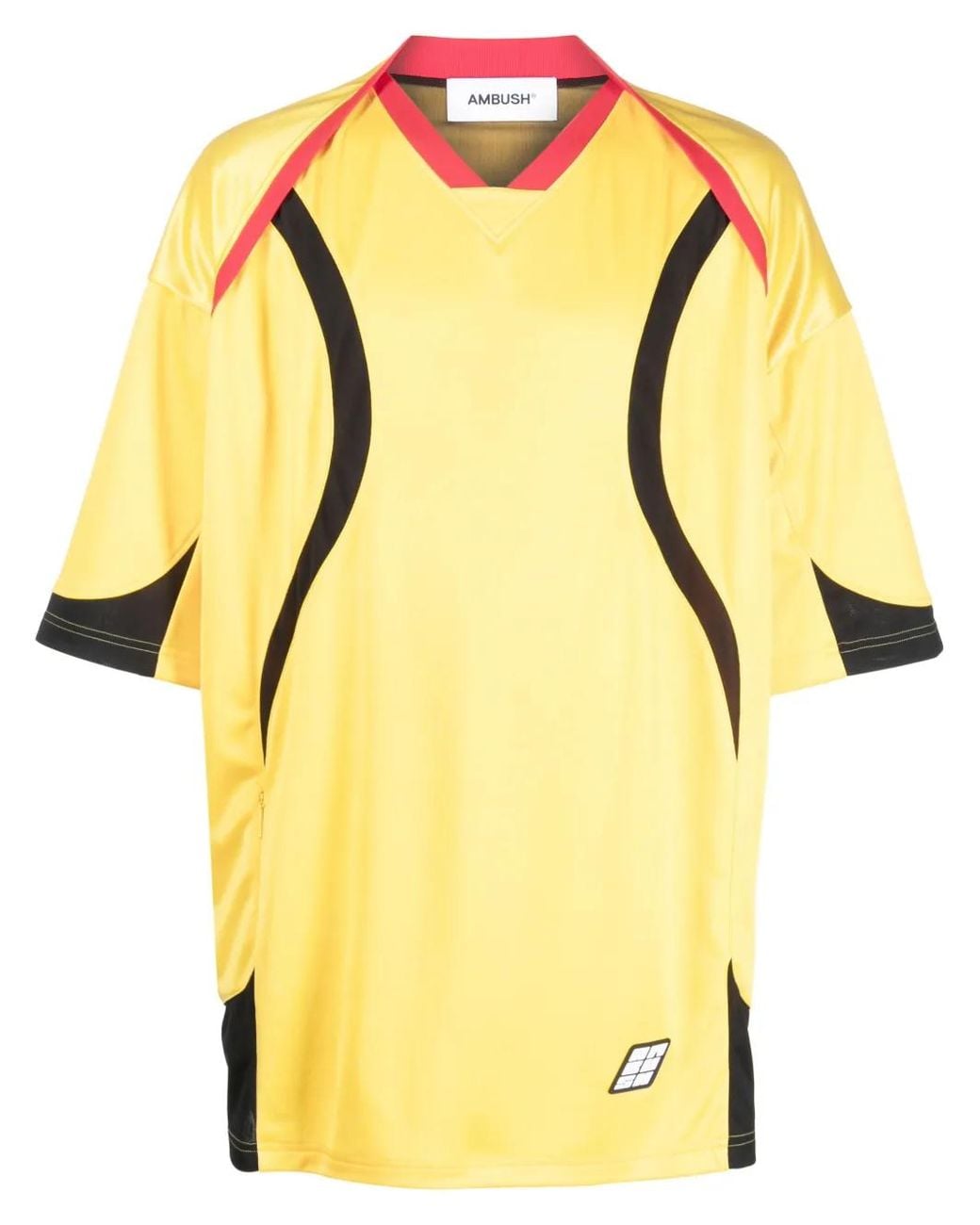Ambush Yellow Short Sleeves Football T-Shirt