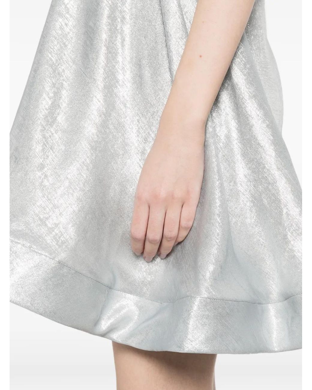 L'idée White Shimmer Mini Dress
