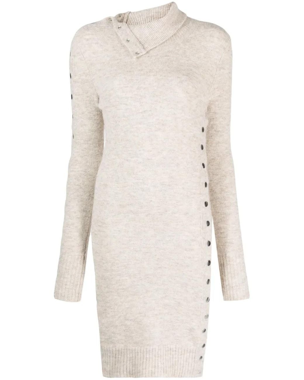 Isabel Marant White Navy Knit Dress