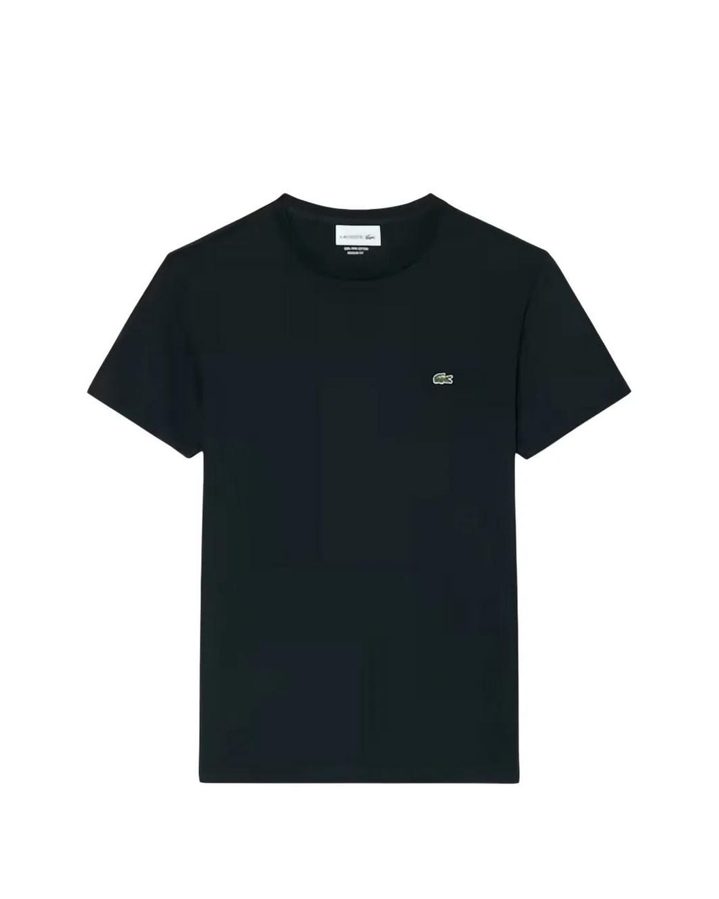 Lacoste Black Premium Cotton T-Shirt for men