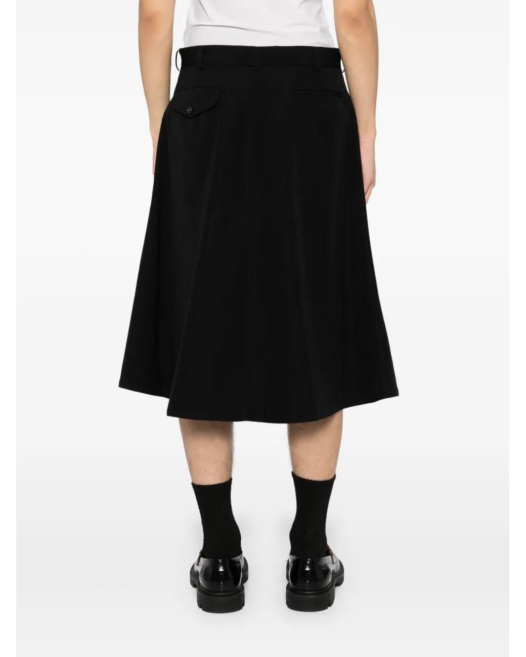 Comme des Garçons Black Bermuda Shorts for men