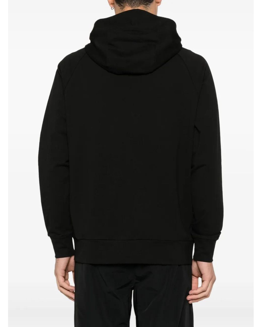 C P Company Black Stretch Fleece Sweatshirt for men
