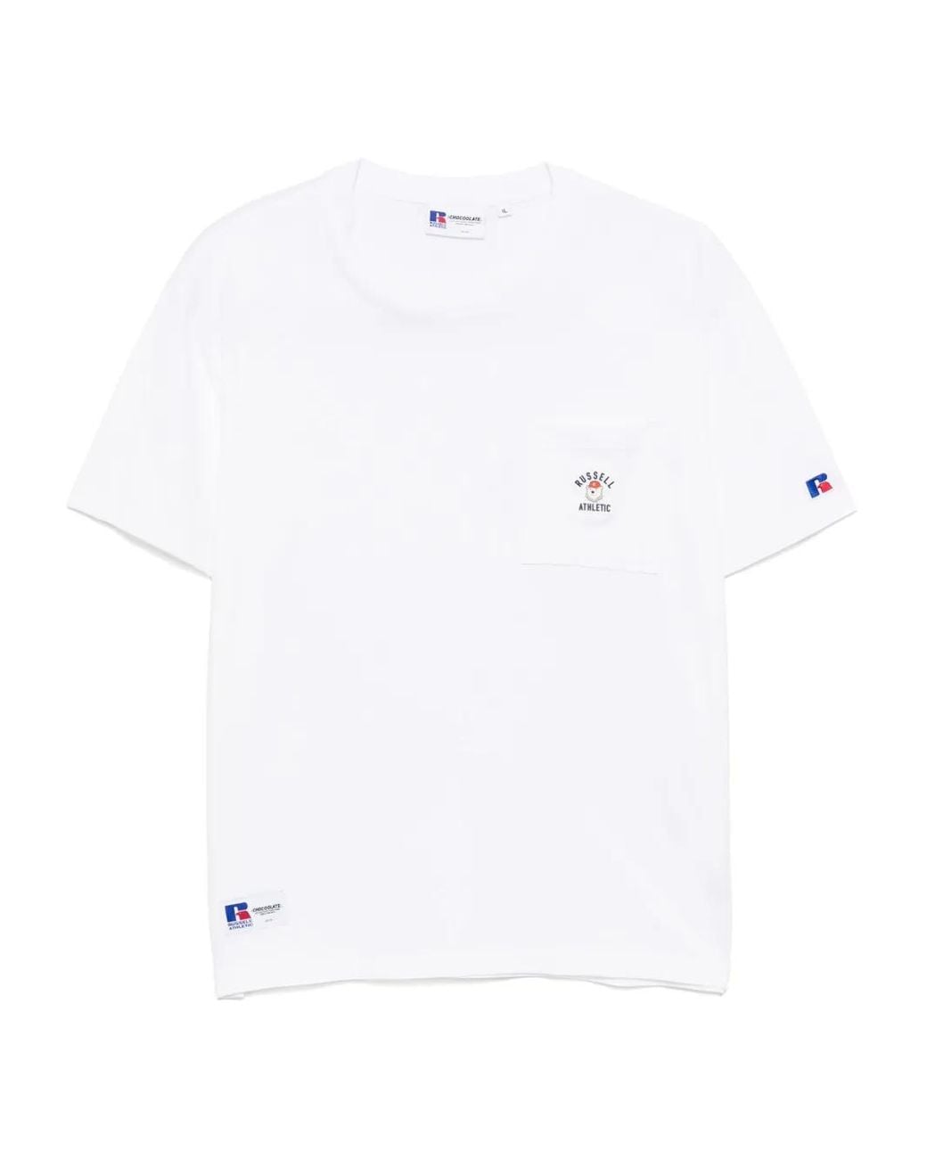 Chocoolate White Pocket T-Shirt for men