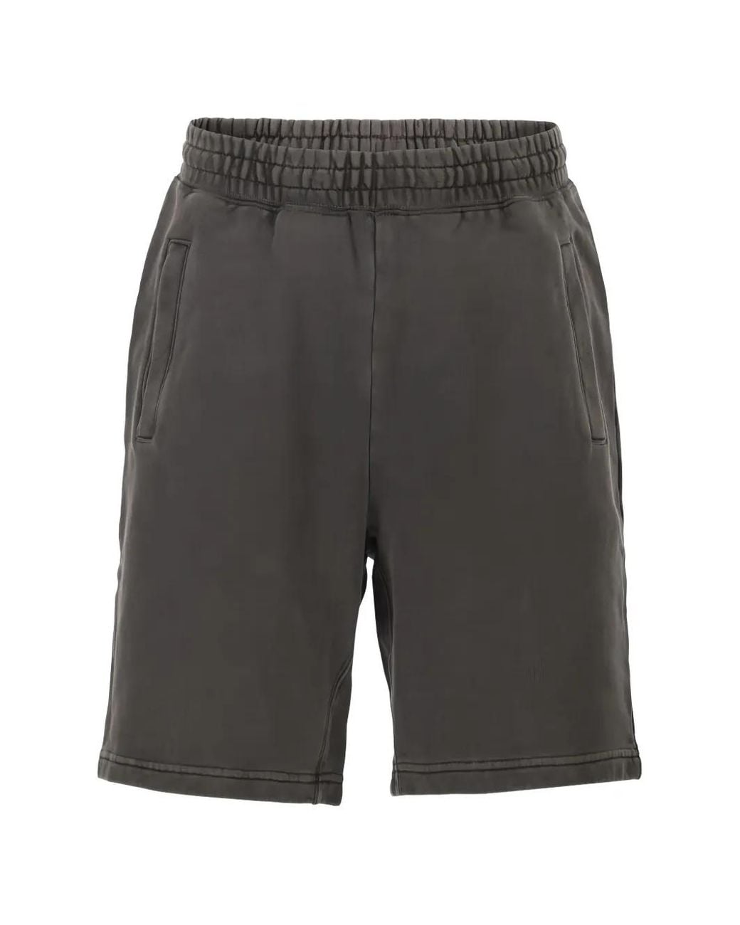 Carhartt Gray Logo-Patch Sweat Shorts for men