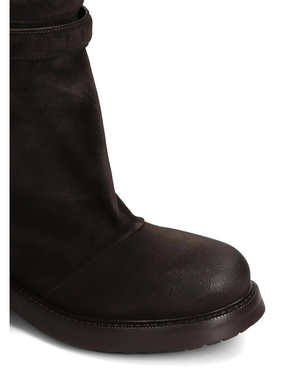 strategia shoes Black Buckle-Strap Boots
