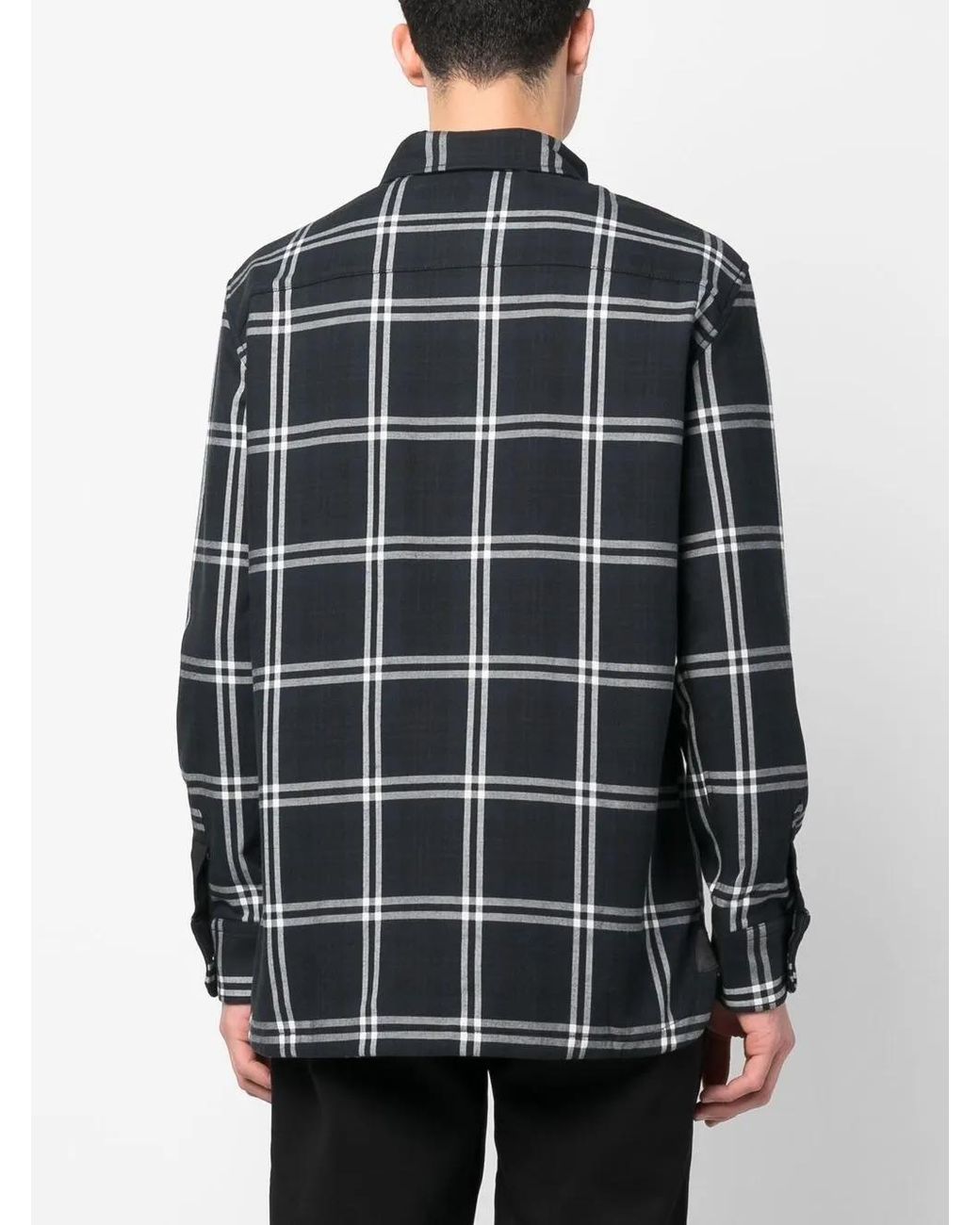 Rossignol Black Plaid Flannel Shirt for men