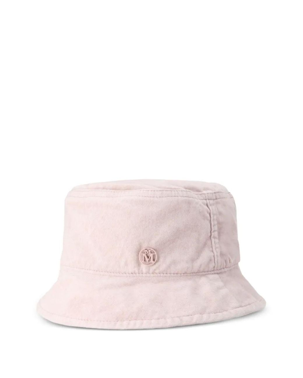 Maison Michel Pink Logo-Plaque Hat