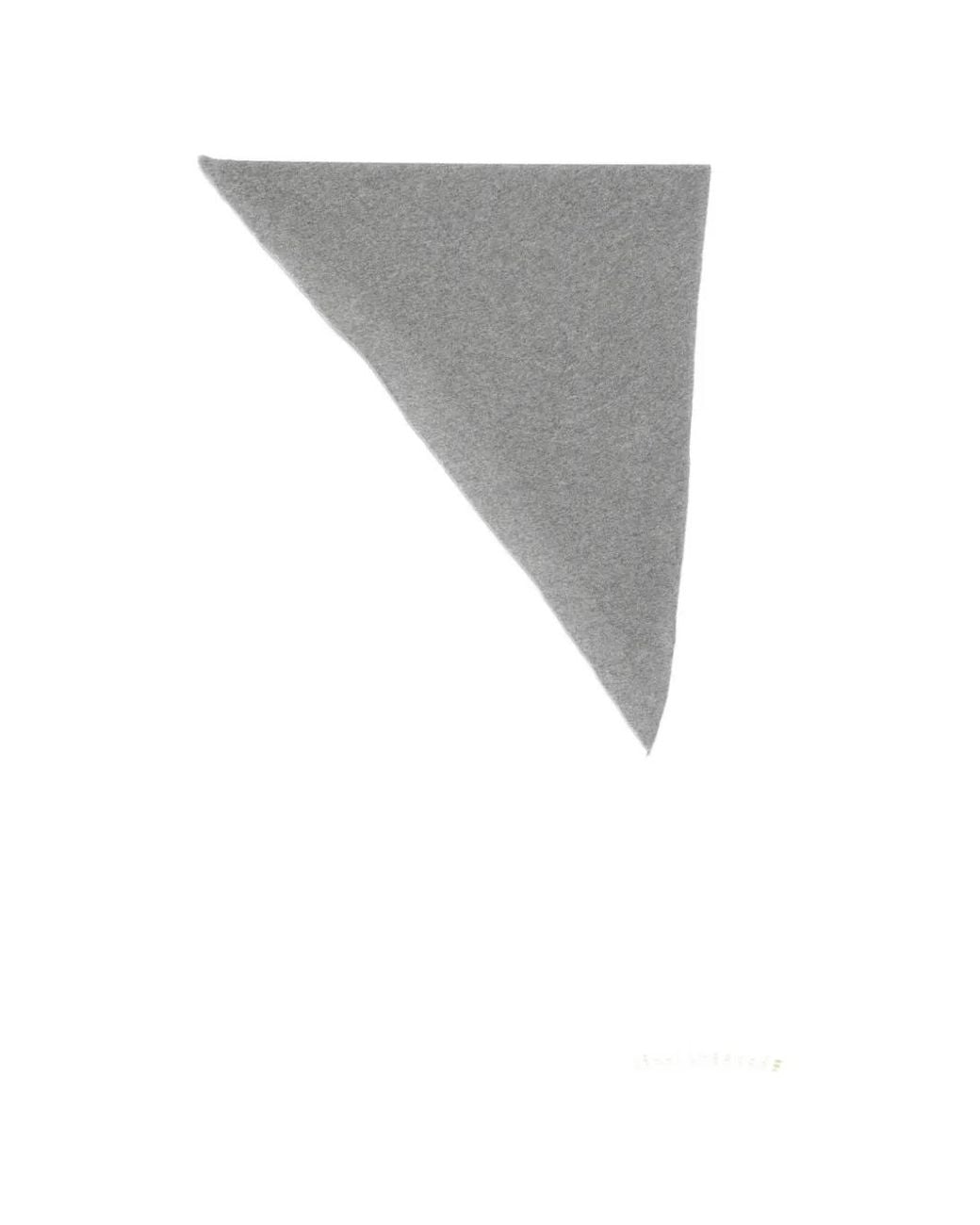 Faliero Sarti Gray Triangle-Shape Scarf