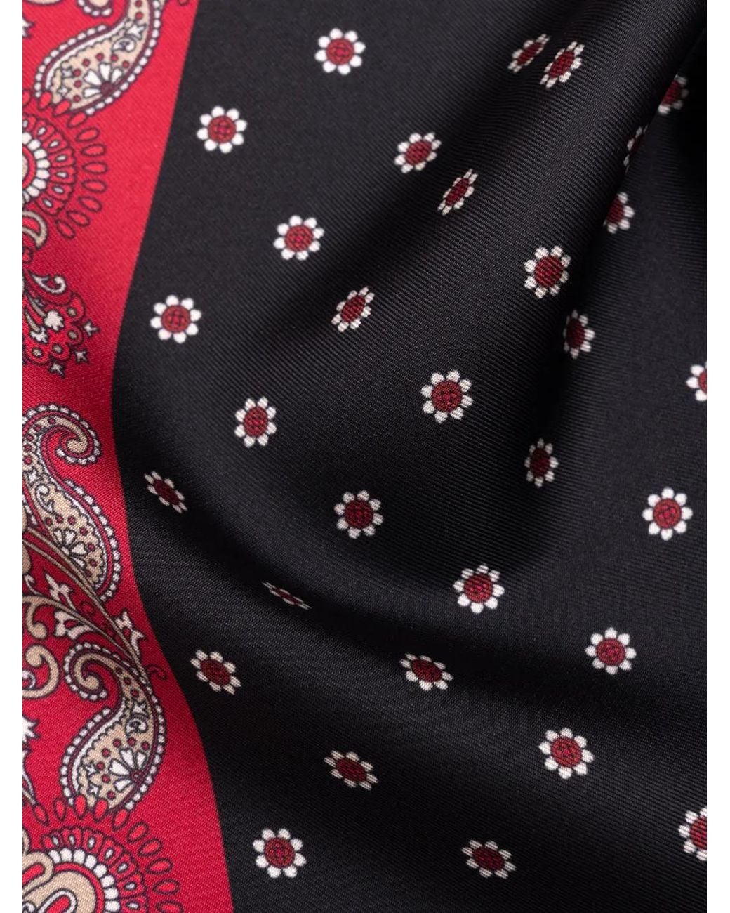 Elizabetta Einstecktuch Mit Medaillon-Print in Red für Herren