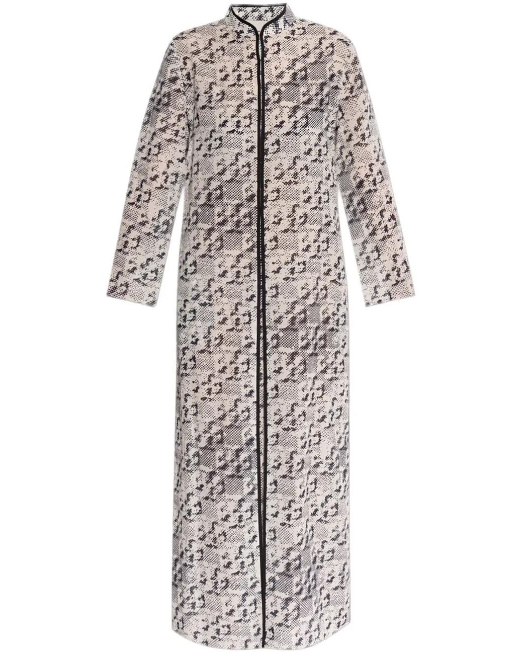 Tory Burch Natural Dress With Side Slits