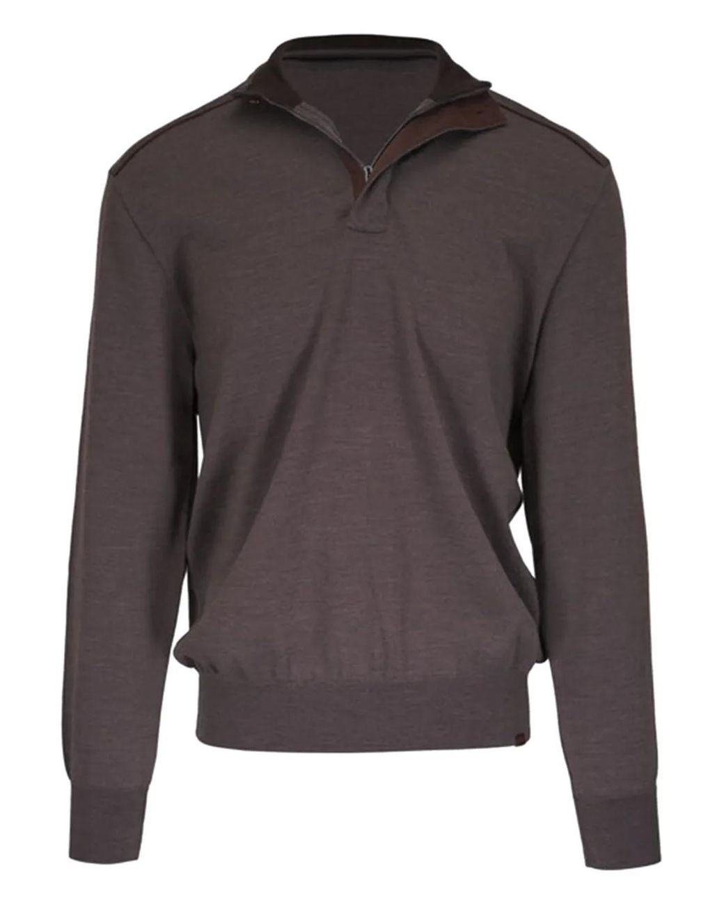 Paul & Shark Brown High-Neck Sweater for men