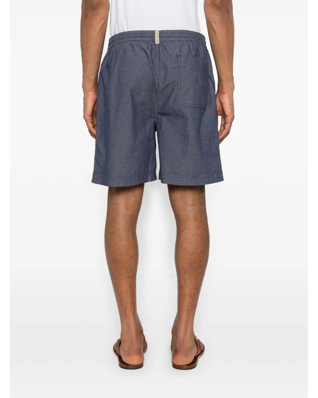 Woolrich Blue Drawstring Shorts for men