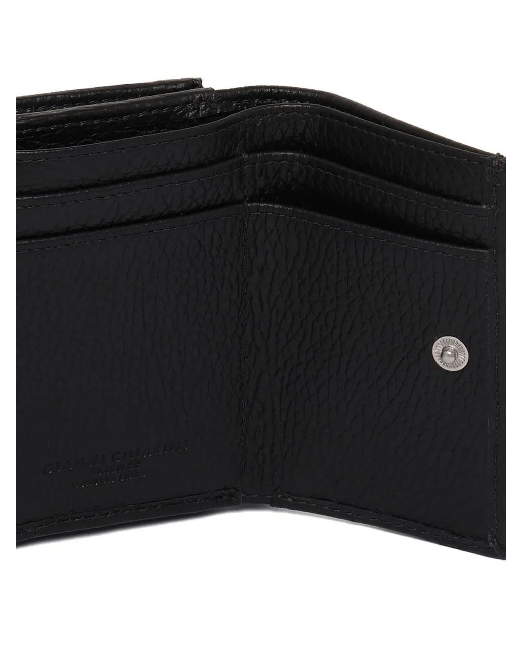 Gianni Chiarini Black Logo-Stamp Wallet