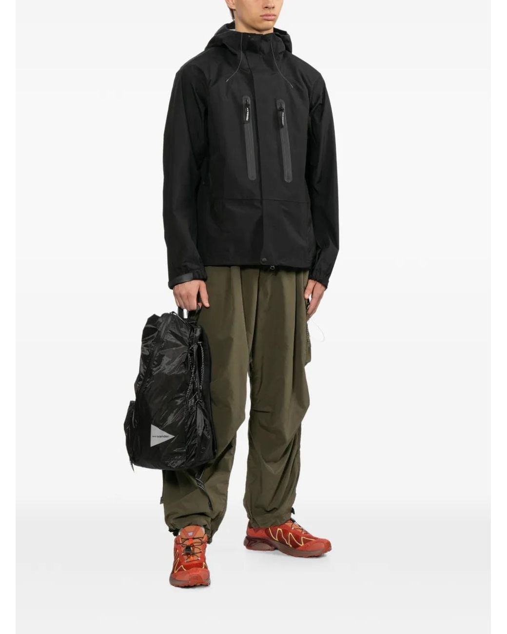 And Wander Black Sil Backpack