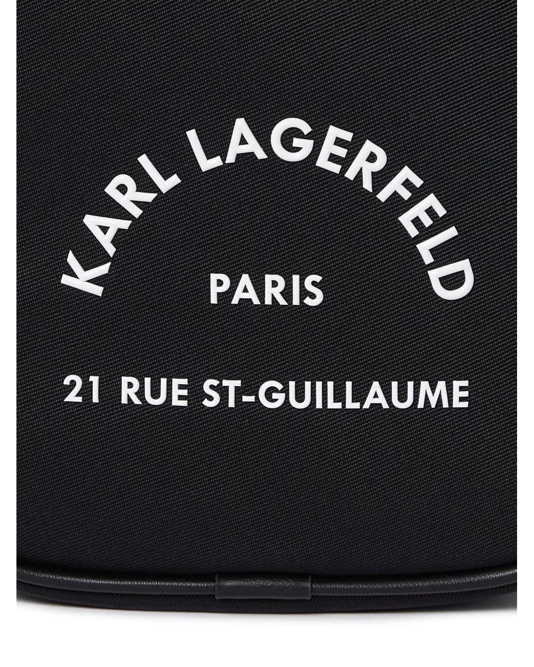 Karl Lagerfeld Black Rue St. Guillaume Messenger Bag for men