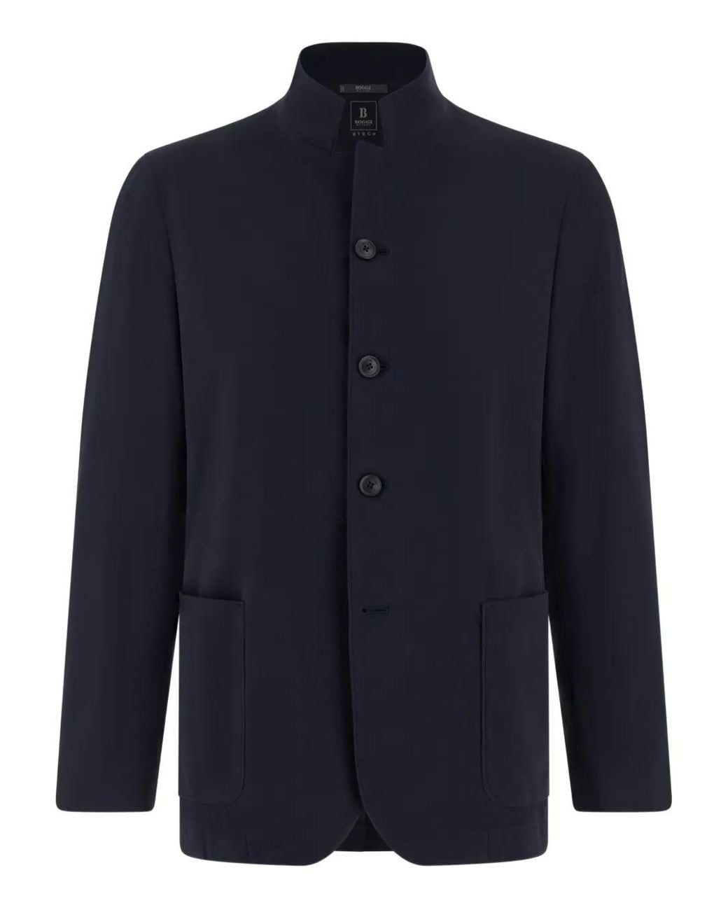 Boggi Blue B-Tech Stretch Nylon Jacket for men