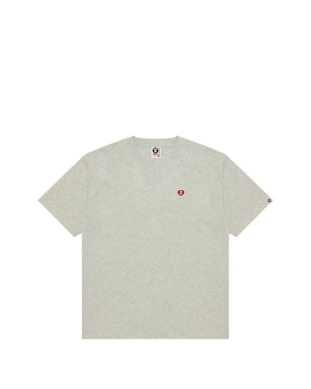 Aape By A Bathing Ape Gray Logo T-Shirt for men
