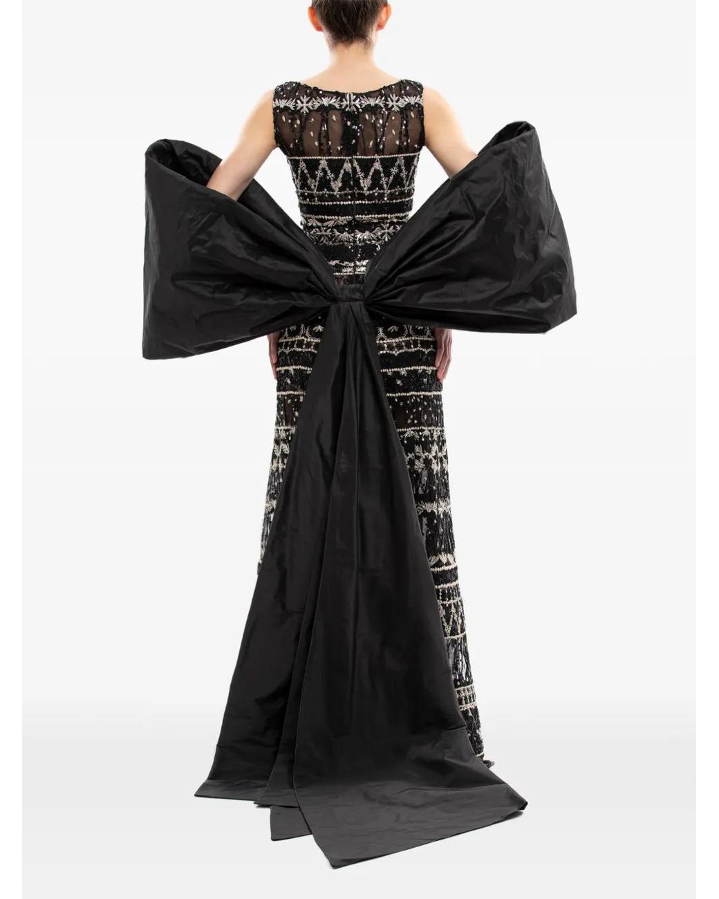 Capa Con Lazo Saiid Kobeisy de color Black