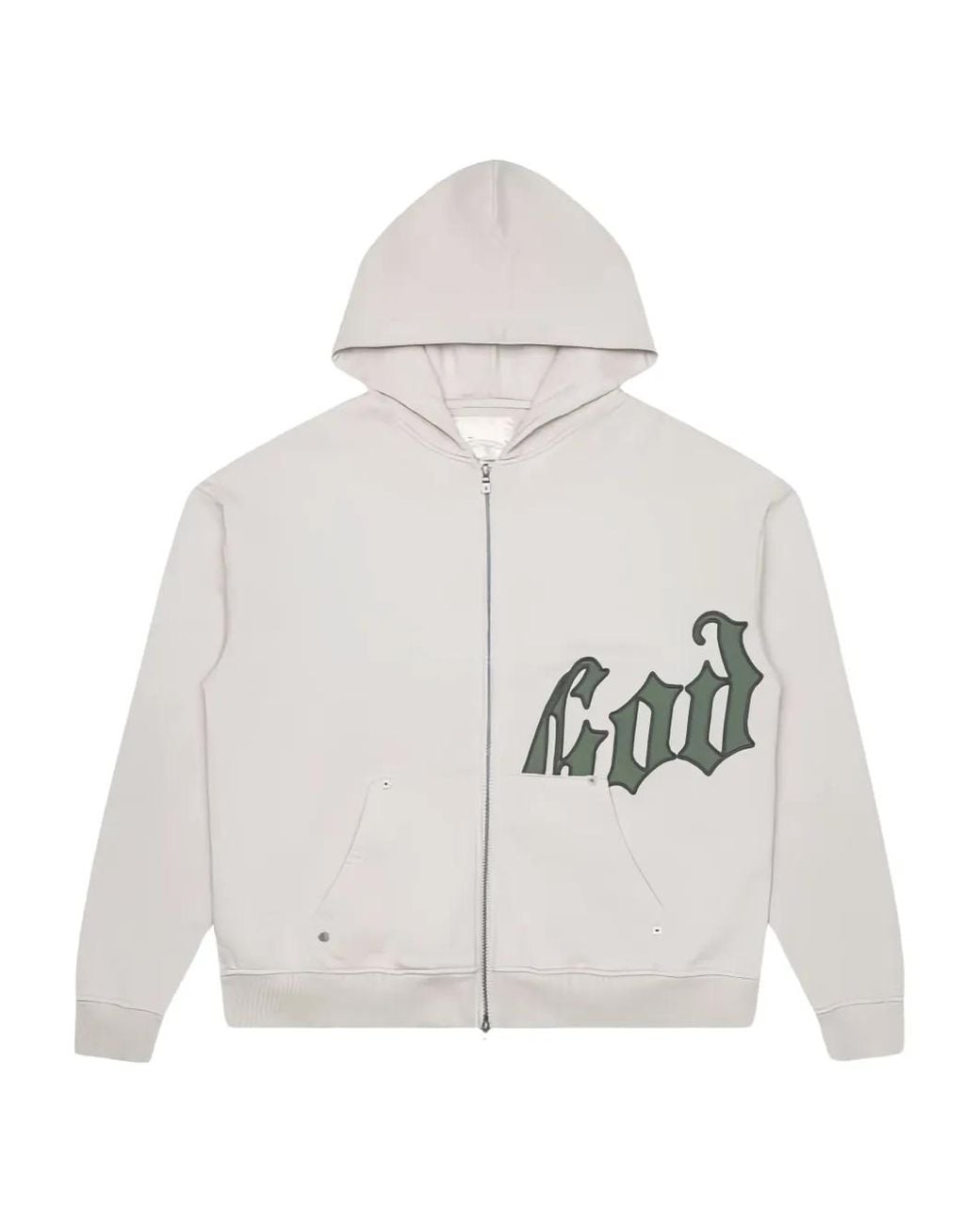 Godspeed White Logo Zip Hoodie for men
