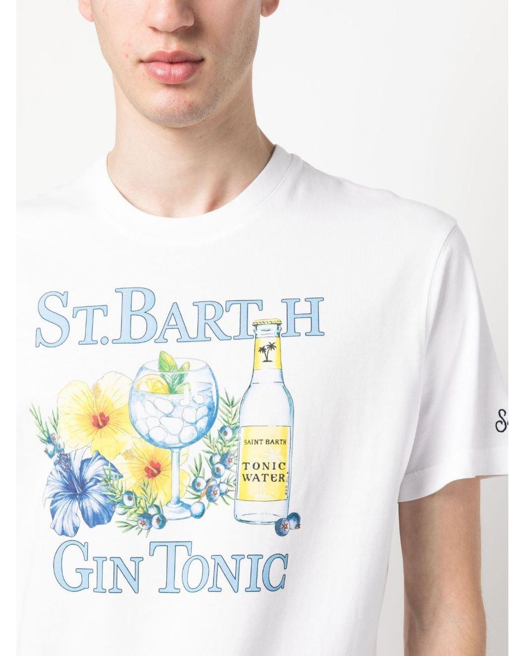 T-shirt Gin Tonic à imprimé graphique Mc2 Saint Barth pour homme en coloris  Blanc | Lyst