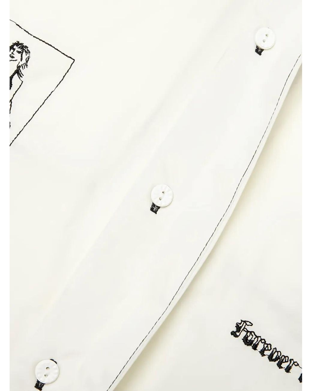 JUNGLES White Graphic-Print Short-Sleeve Shirt for men