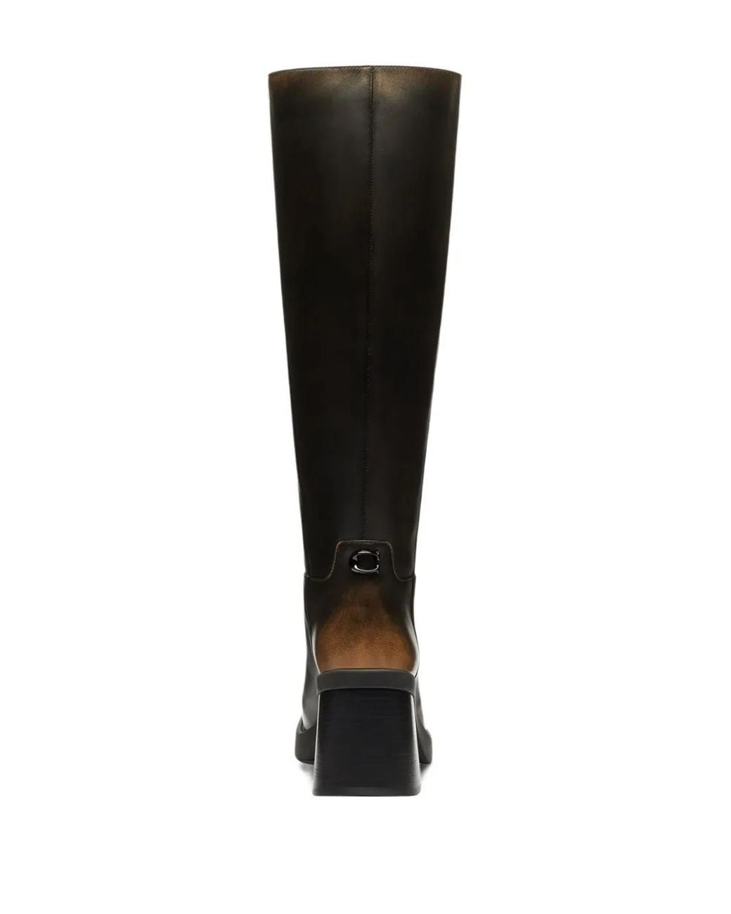 COACH Black 70Mm Square-Toe Block-Heel Boots