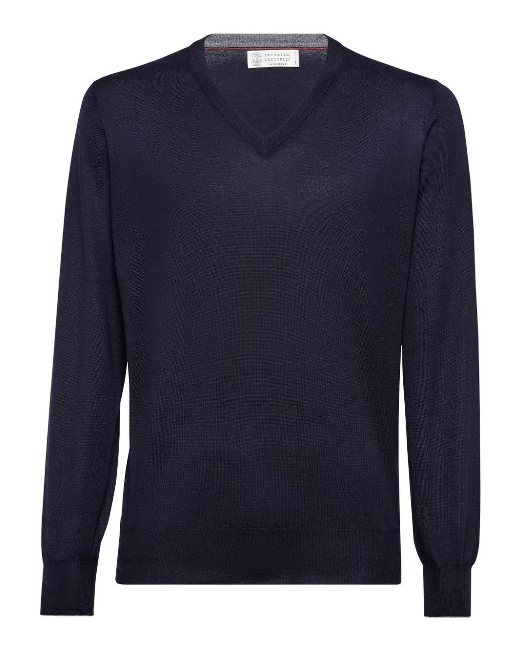 Brunello Cucinelli Blue Cashmere And Silk Lightweight Sweater for men