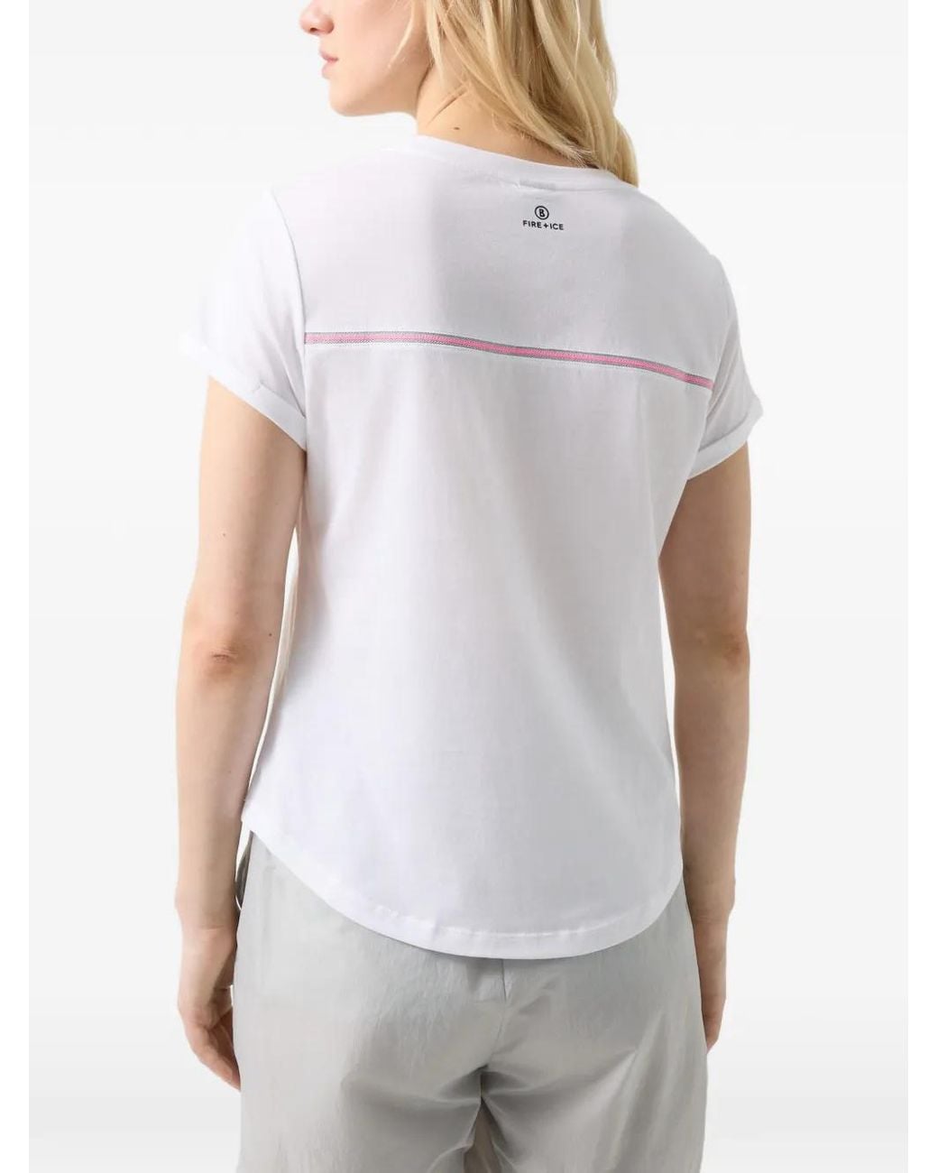 Bogner Fire + Ice White Debra Graphic-Print T-Shirt