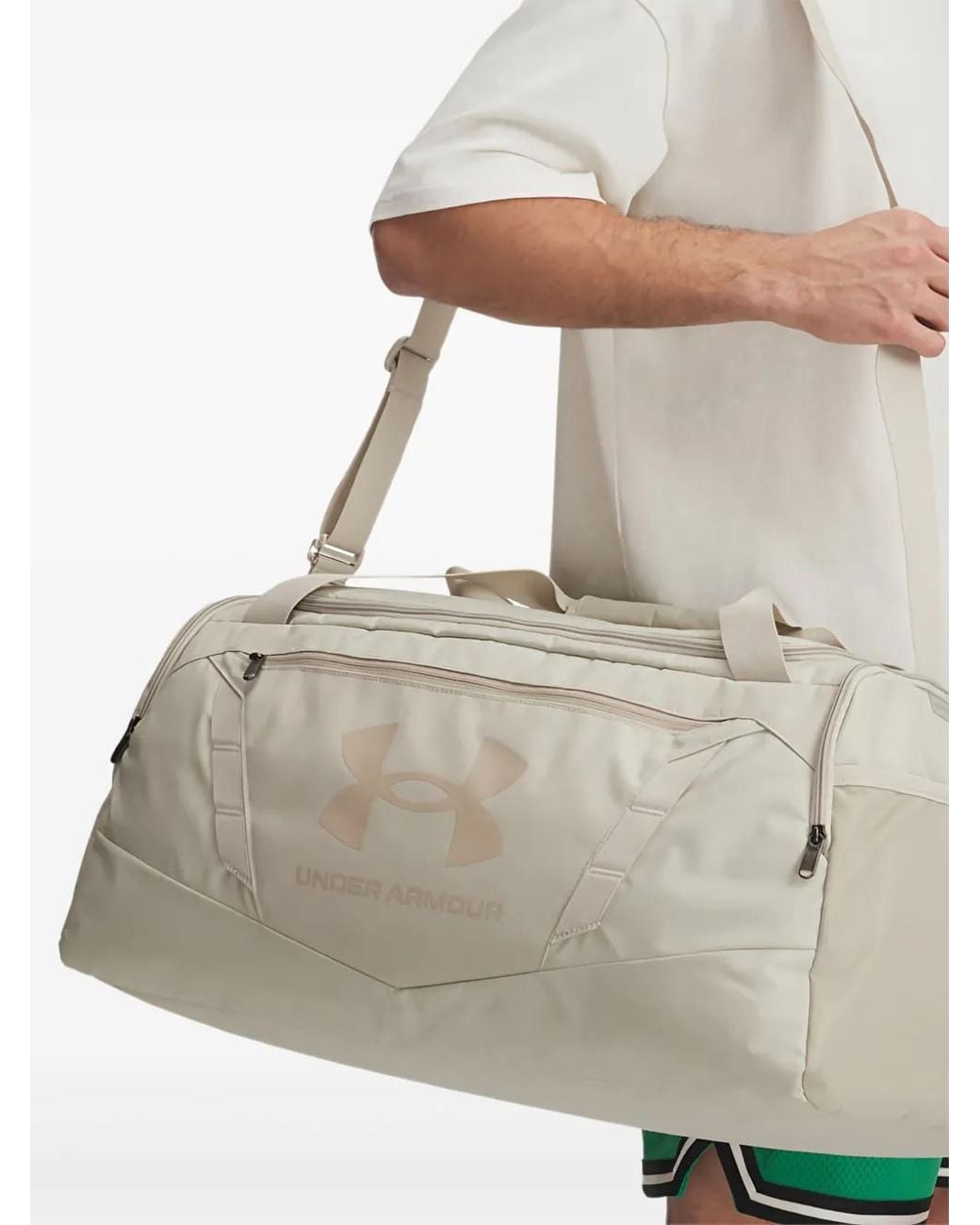 Under Armour Natural Logo-Embossed Shoulder-Strap Duffel Bag