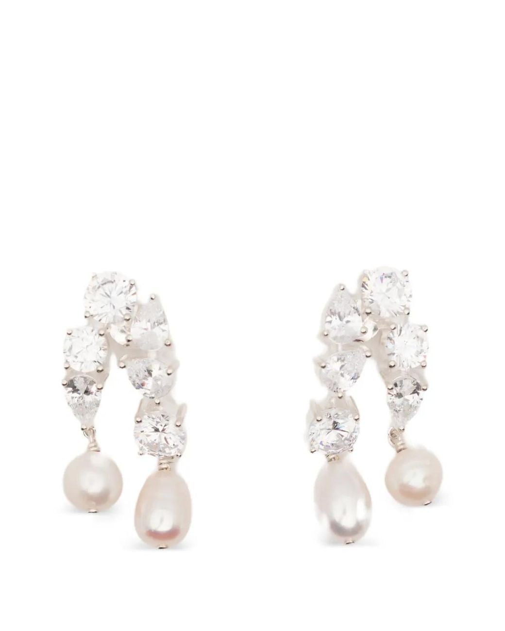 COMPLETEDWORKS White Cascading Earrings