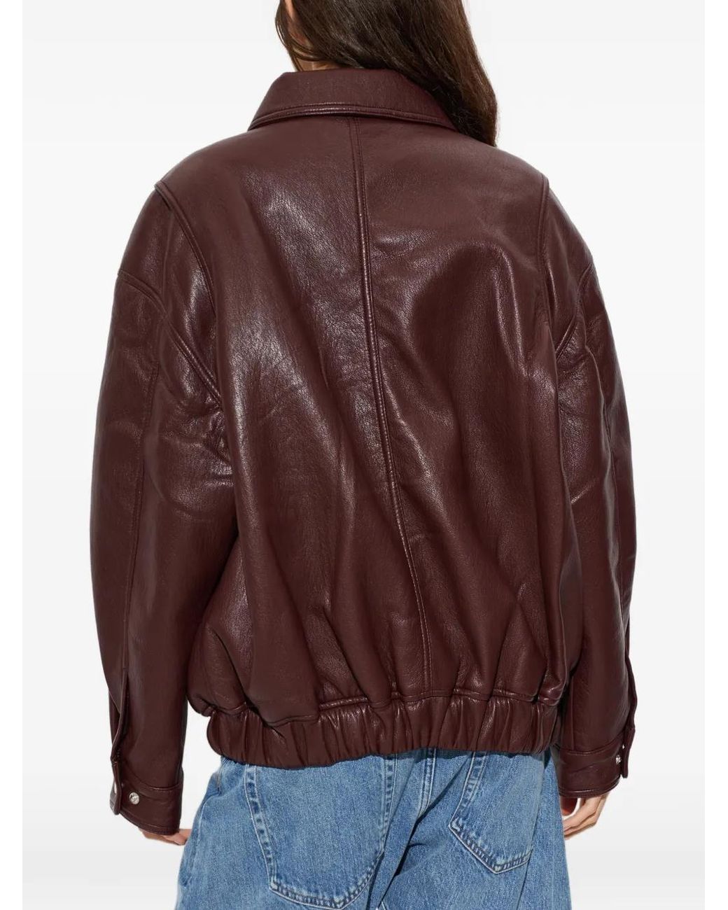 Bomber Ona di Agolde in Purple