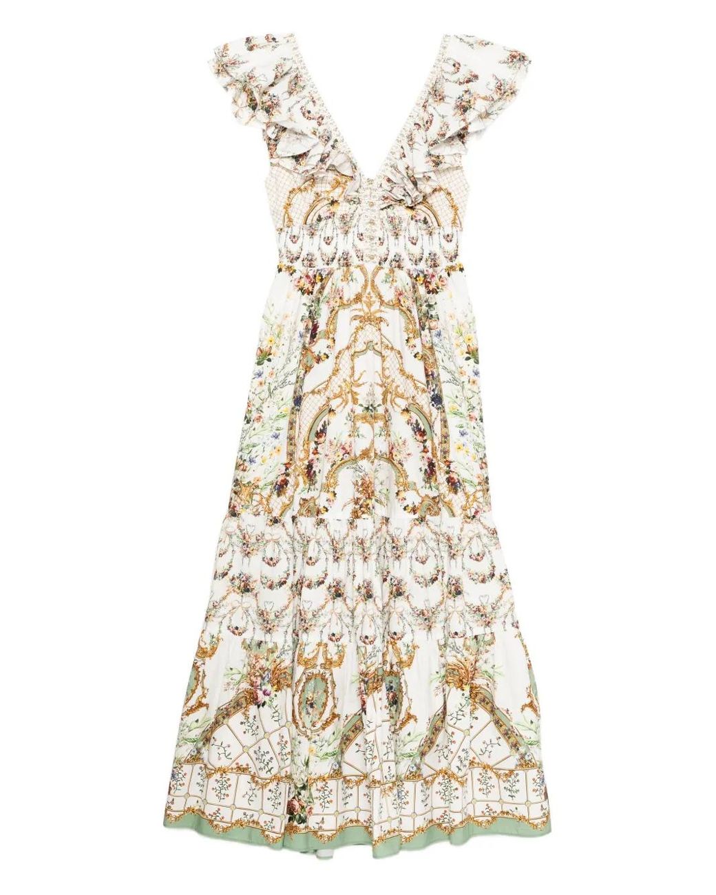 TIERED DRESS WITH NECK FRILL DRESSING ROOM DRAMA