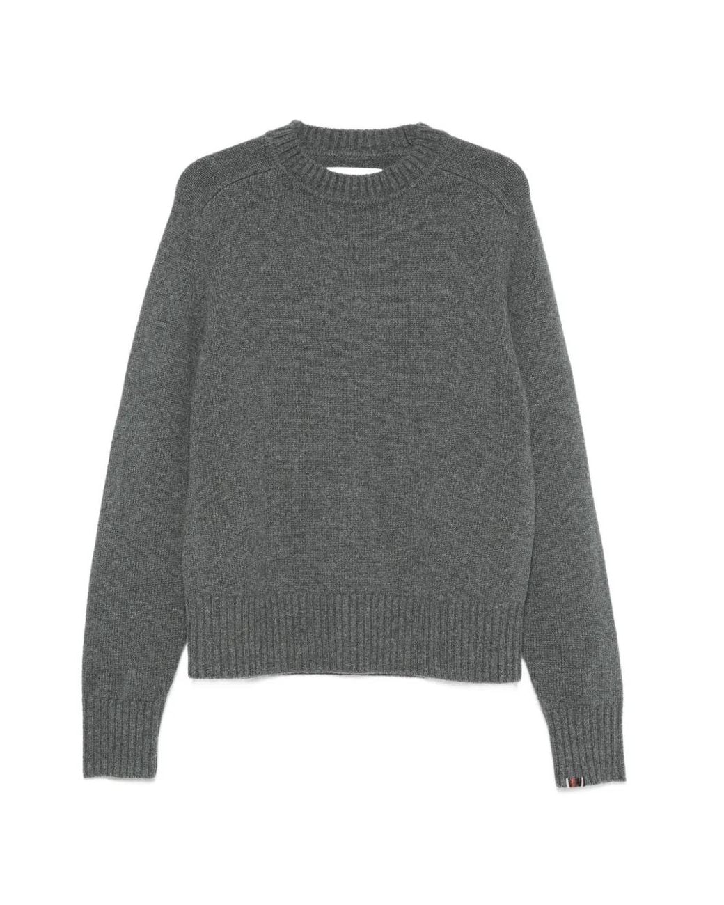 Extreme Cashmere Gray Bourgeois Ribbed-Knit Sweater