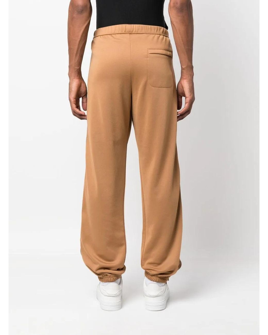 Heron Preston Natural Logo-Patch Track Pants for men