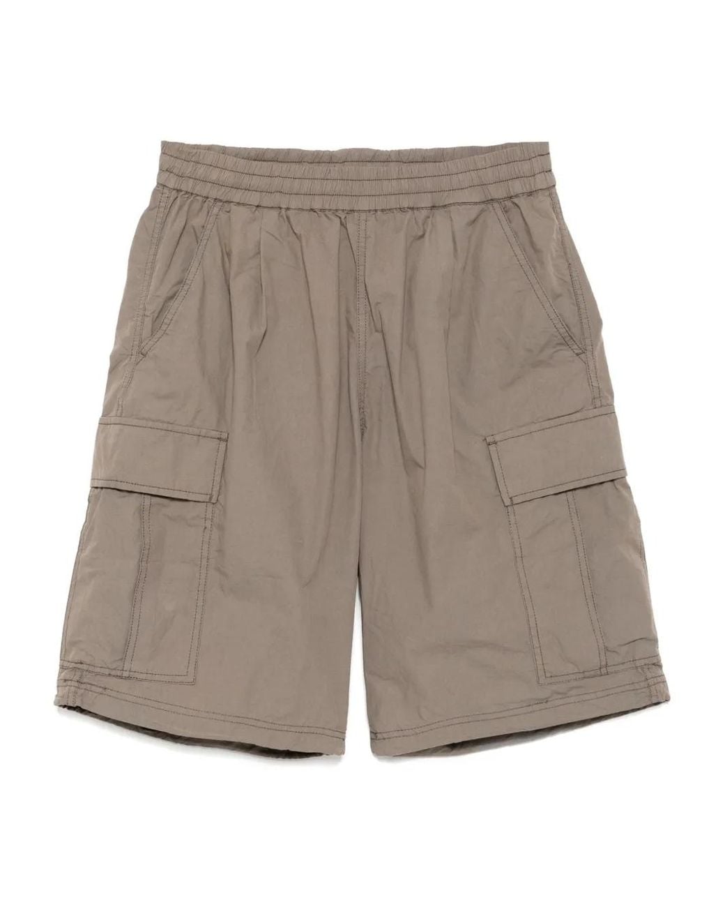 Chocoolate Gray Drawstring Cargo Shorts for men