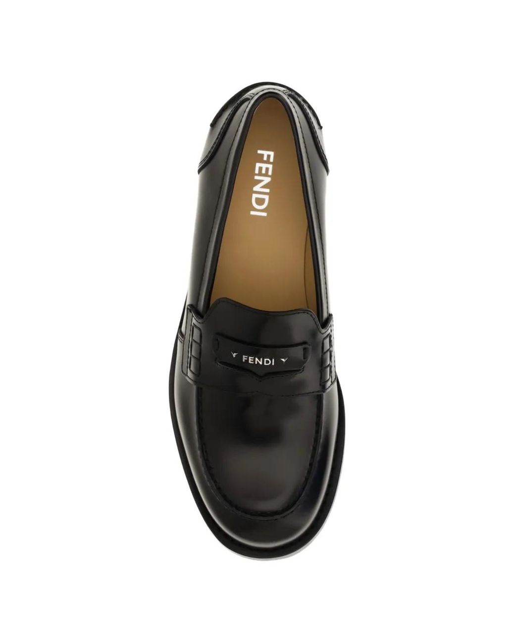 Fendi Black Mocassins Ateneo for men