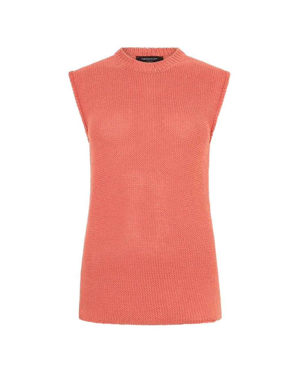 Fabiana Filippi Pink Sleeveless Sweater