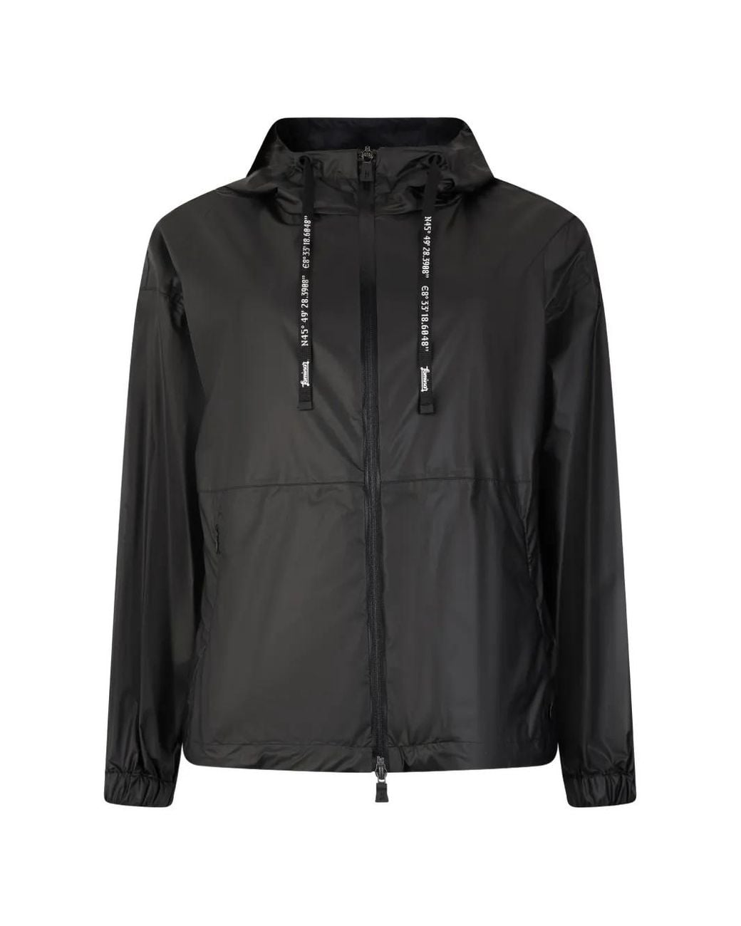 Chaqueta Con Capucha Y Cremallera Herno de color Black