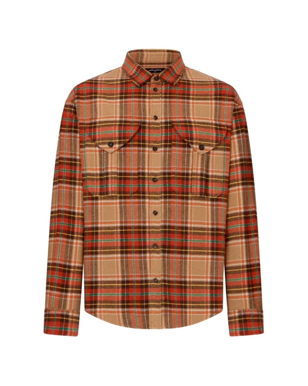 DSquared² Brown Checked Shirt for men