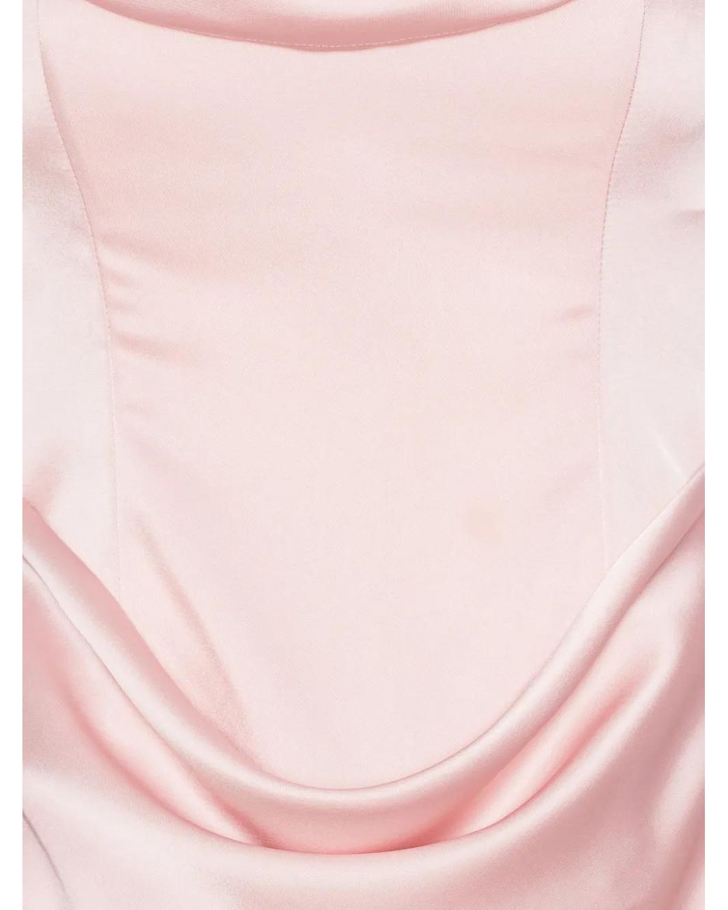 ROTATE BIRGER CHRISTENSEN Pink Corsage Long Dress