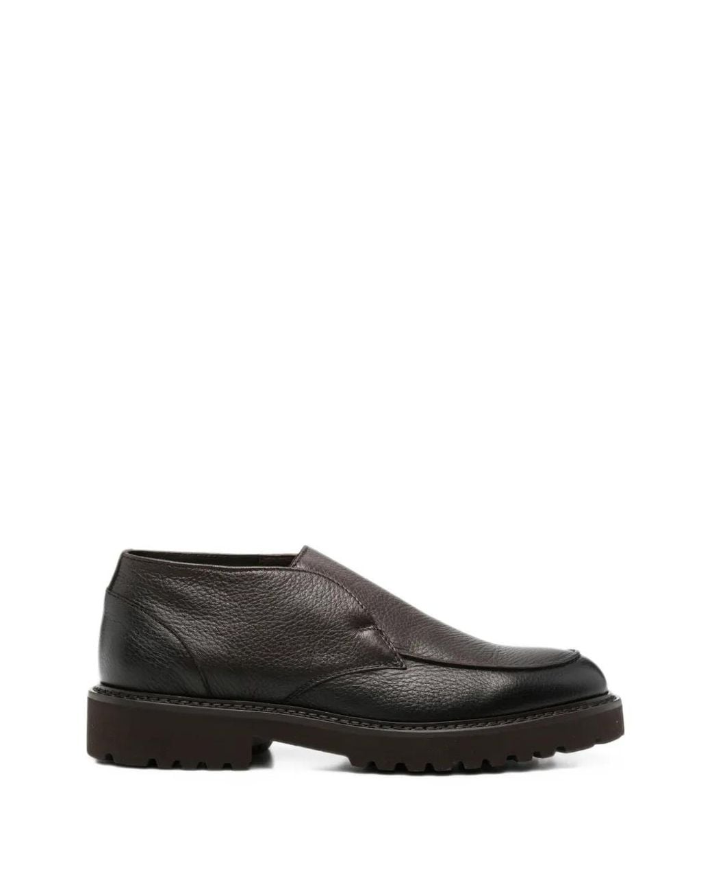 Doucal's Black Bottines En Cuir Grainé for men