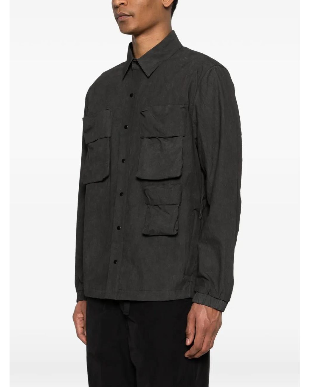 JG1 Black Multiple-Pockets Jacket for men