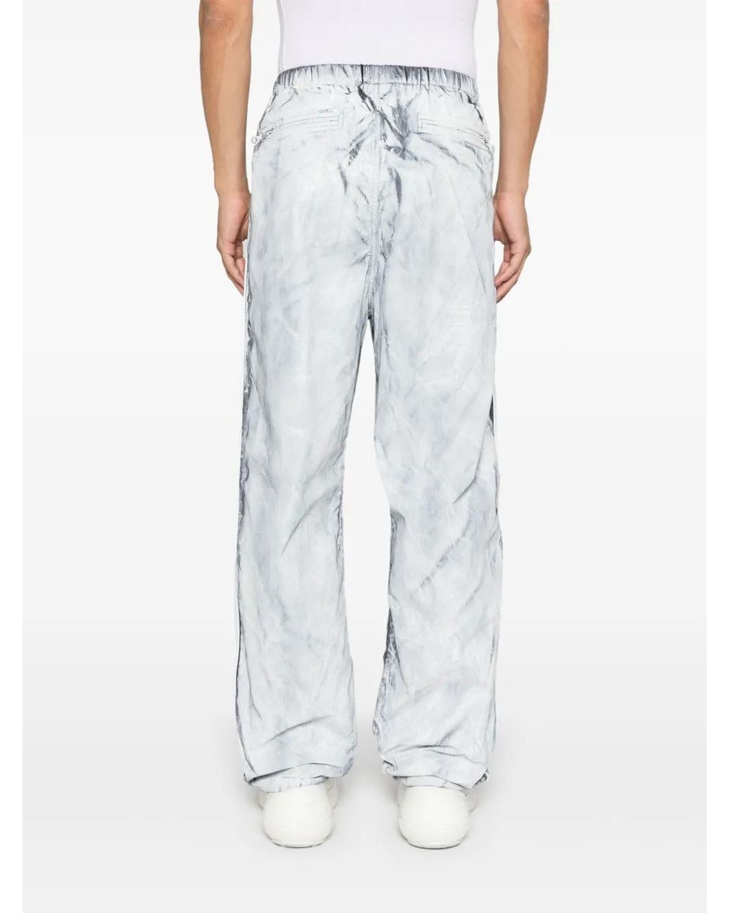 DIESEL White P-Tate Trousers for men
