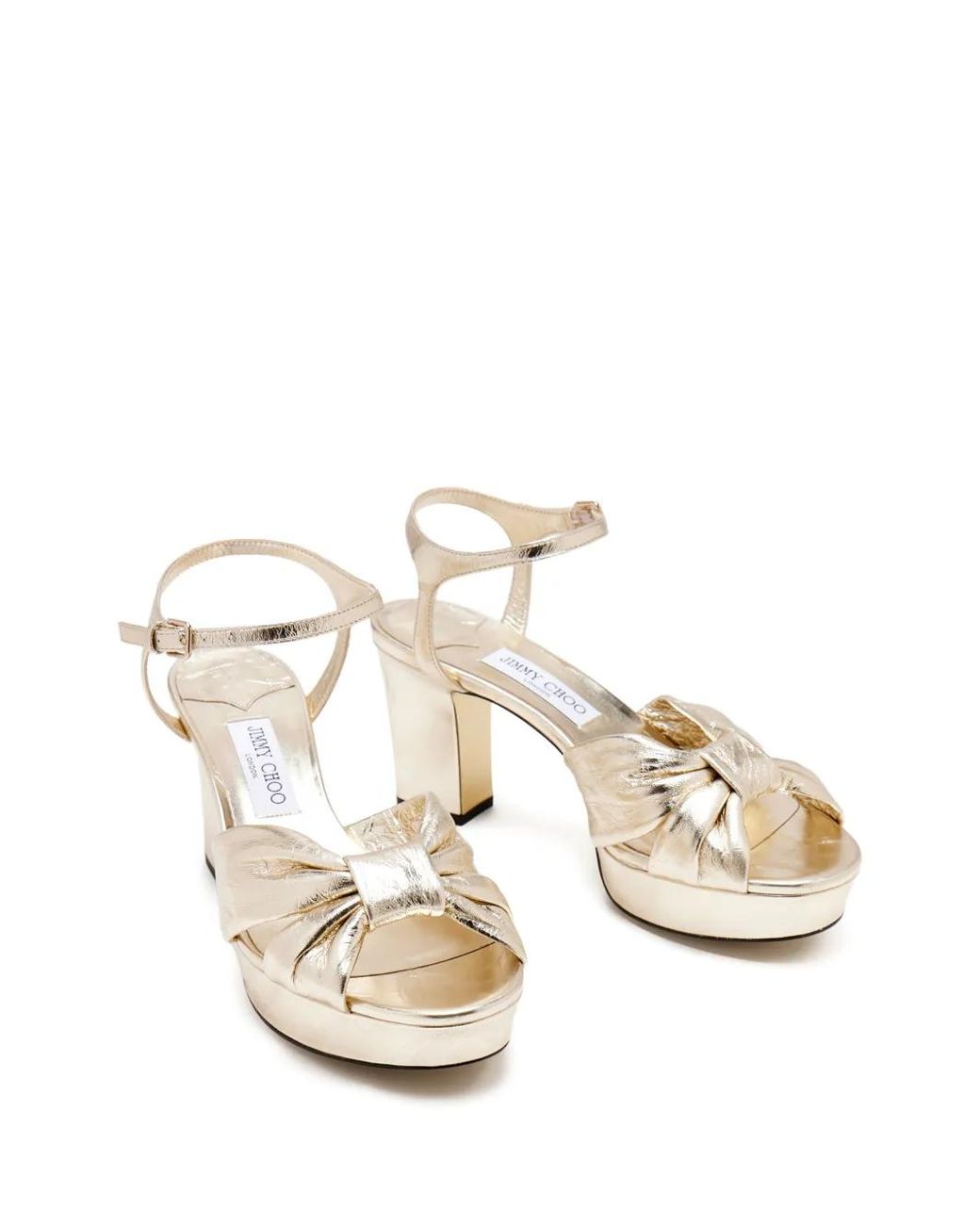Jimmy Choo Natural 80Mm Heloise Heeled Sandals