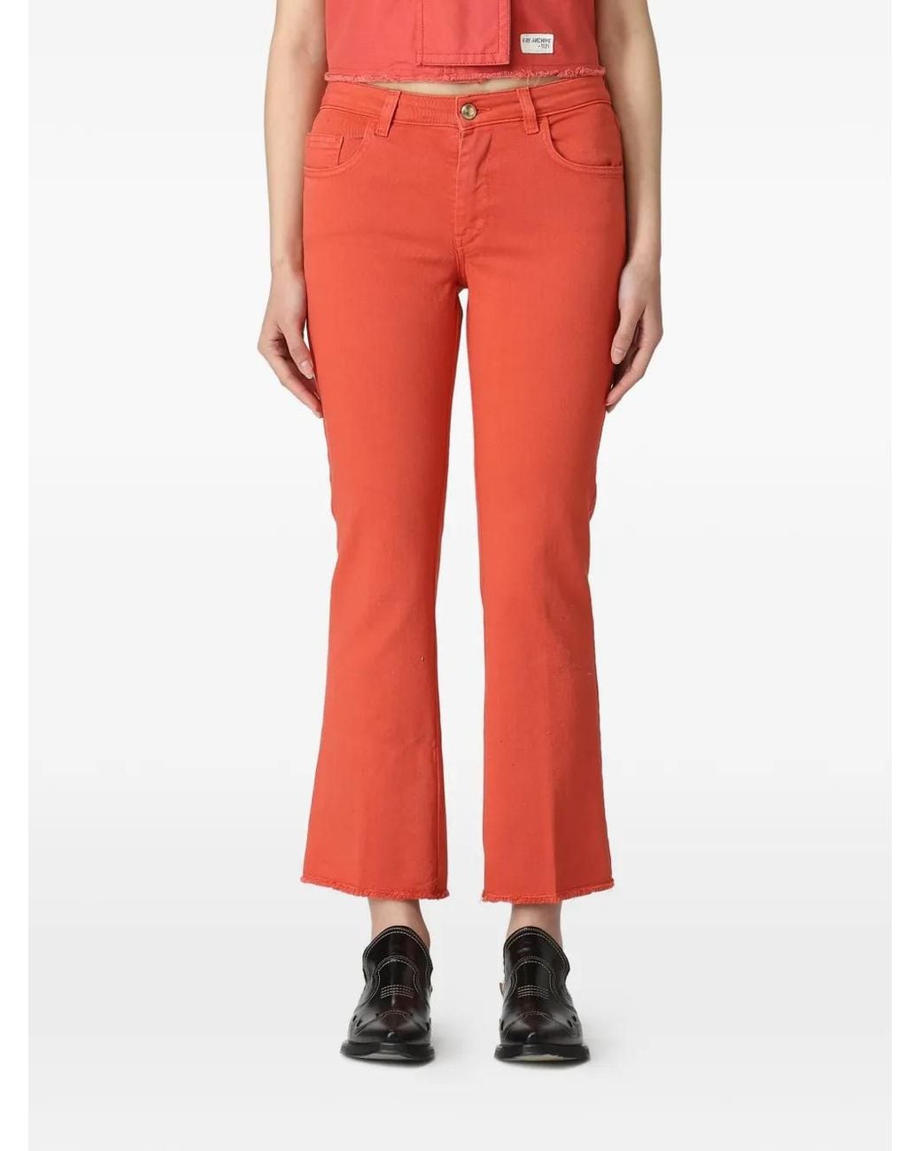 Fay Fringed Flared Trousers